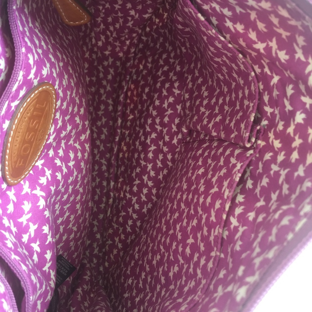 Authentic Fossil Multicolored Crossbody Bags & Key - image 7